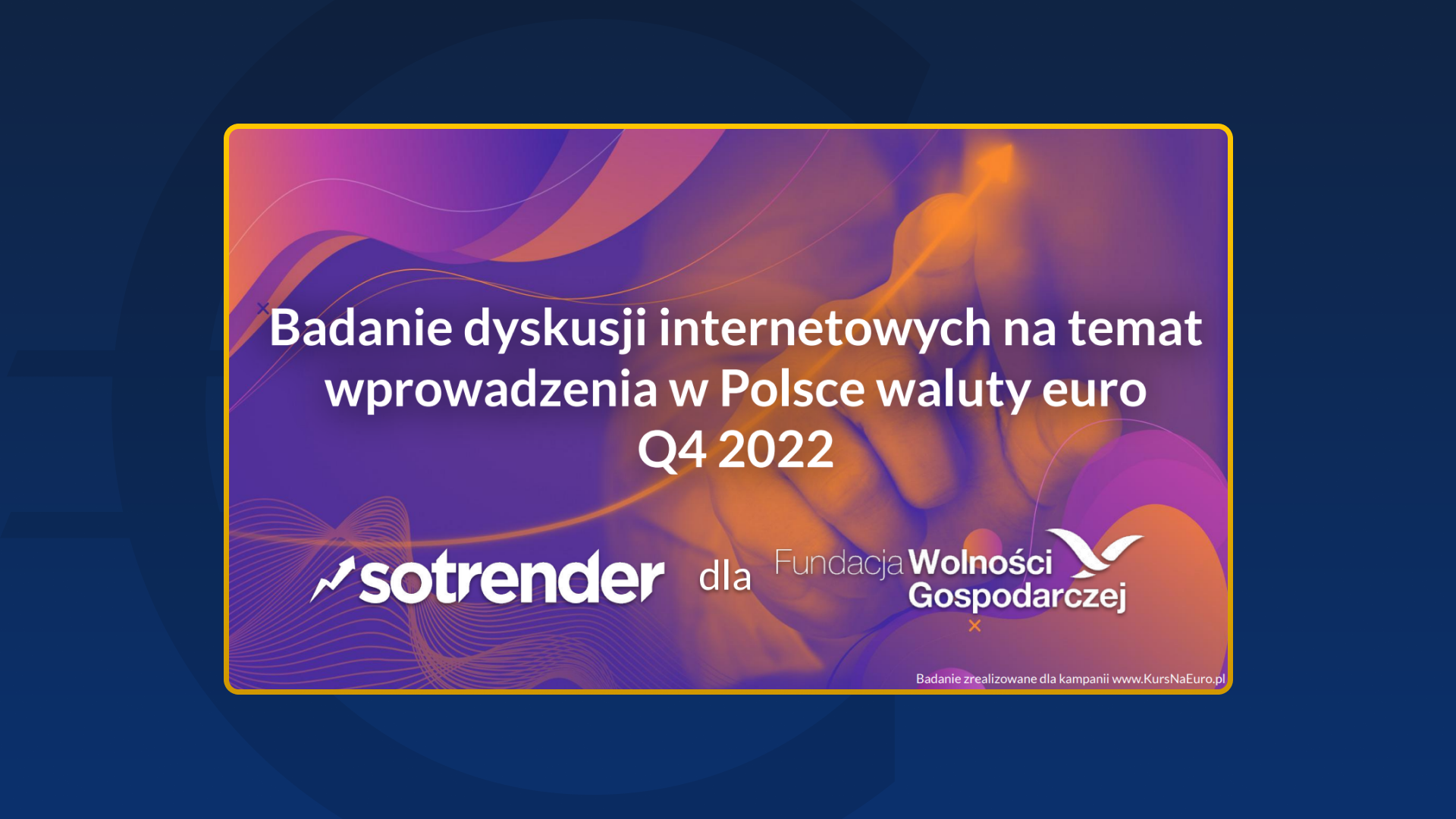 Badanie dyskusji internetowych na temat wprowadzenia waluty euro w Polsce – Q4 2022